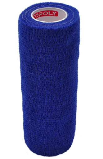 Attēls Pašlīpoša elastīgā pārsēja 15 cm - Zils