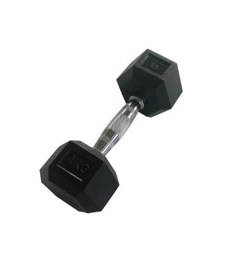 Attēls Sešstūra hantele 4 kg - Dumbbell
