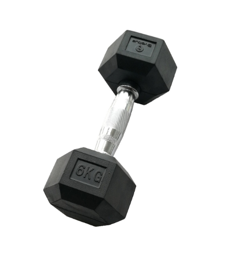 Attēls Gantera hexagonala 6kg - Dumbbell 