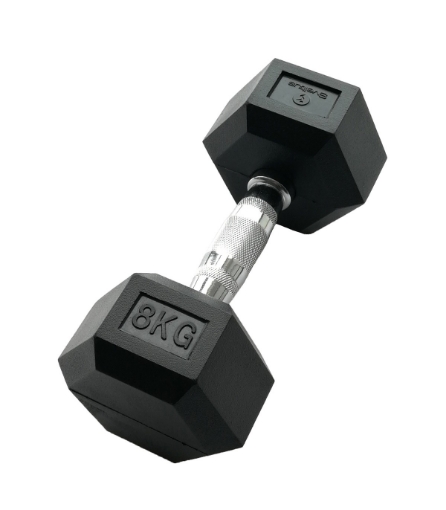 Attēls Sešstūra hantele 8kg - Dumbbell