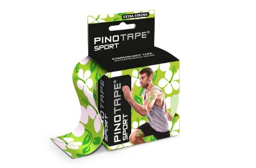 Attēls Kinezioloģiskais līmlente PINOTAPE® Sport - Zaļš ar ziediem