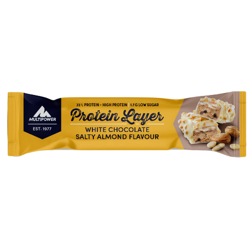 Attēls Olbaltumvielu bārs Layer 50g - Balta Šokolāde un Sāļie Mandarīni