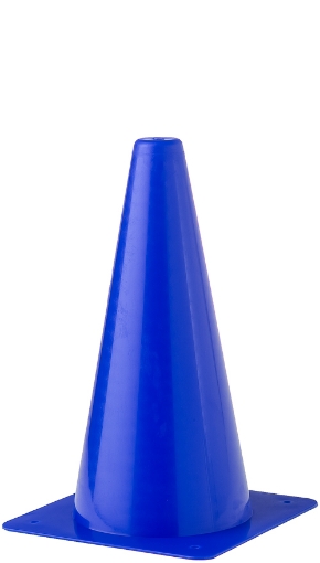 Attēls Plastmasas treniņu konuss 30cm - Zils 