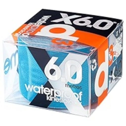 Attēls d3Tape X6.0 Waterproof kinezioloģiskā lente - Elektriski zila, 5 cm x 6 m