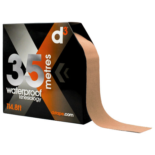Attēls X35 Kinezioloģiskā lente Bēša 5cm x 35m - d3Tape