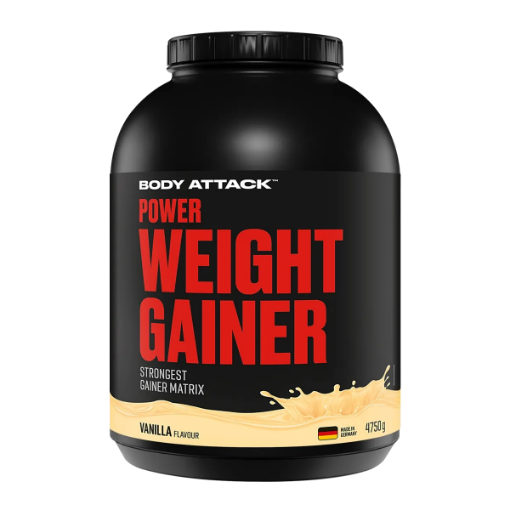 Attēls Power Weight Gainer 4750g - Vanilija Body Attack