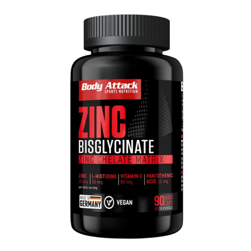 Attēls Zinc Bisglycinate  (90 Caps) Body Attack