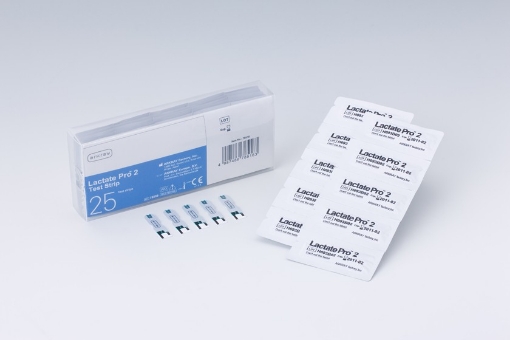 Attēls Piena skābes testa strēmeles Lactate Pro 2 ierīcei (25 gab.)