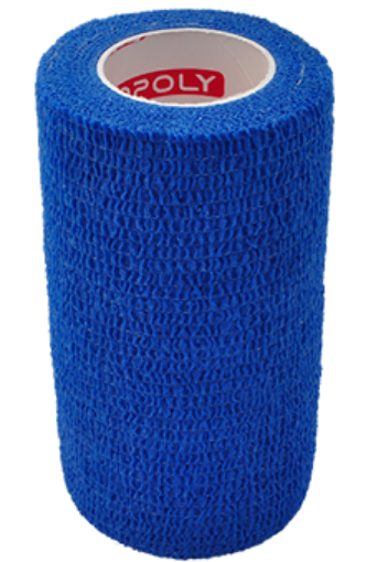Attēls Copoly pašlīmējošs pārsējs 10 cm x 4,5 m - Gaiši zils