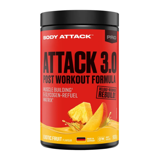 Attēls Post Attack 3.0 - 900g Eksotiskais auglis Body Attack