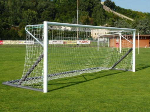 Attēls Pārvietojami alumīnija futbola vārti 6 × 2 m — Salokāms rāmis ar iekļautu tīklu — VI 5911