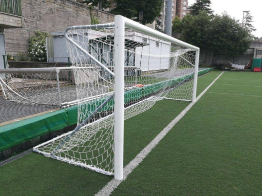 Attēls Poarta fotbal aluminiu 5x2 m, mobila cu bara divizata