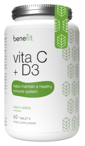 Attēls Vitamina C + D3 - 60 Tabs Benefit