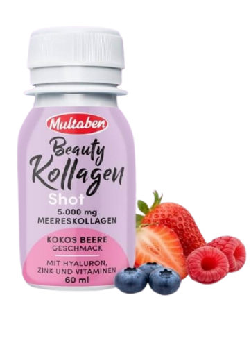 Attēls Beauty Colagen Shot 60ml Cocos si Fructe de padure- Multaben 