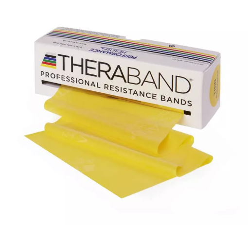 Attēls THERA-BAND® elastīgā lente Thin 1.3kg - Dzeltens