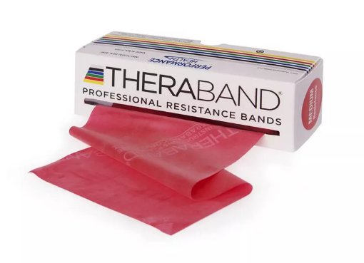 Attēls THERA-BAND® elastīgā lente Medium - Sarkanais