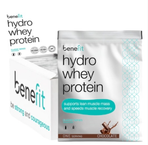 Attēls Hydro Whey Protein 34 g Căpșuni & Banane - Benefit