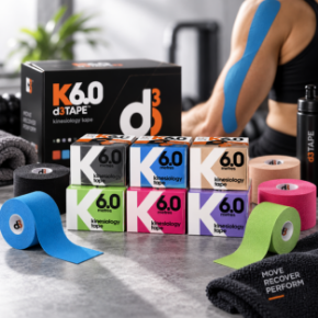 Kategorijas attēls d3Tape K6.0 – kinezioloģiskā lente 5 cm x 6 m