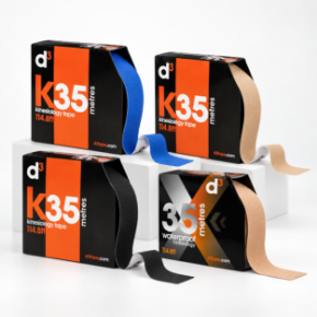 Kategorijas attēls d3Tape K35 / X35 – kinezioloģiskā lente 5 cm x 35 m